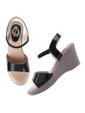 Shoetopia Women'S Heeled Sandal-8 Kids Uk (Charger-Black)-Eu41,Black,8,B0D14BLWPY