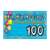Barker Creek Recognition Awards, 100th Day, Celebrate Student Achievements with These Colorful Awards, 30 Awards per Pkg, 8.5 x