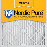 Nordic Pure 18x18x1 (17 3/4 x 17 3/4 x 3/4) Pleated MERV 10 Air Filters 6 Pack