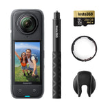 Insta360 X4 Premium Lens Guards Bundle - 8K Waterproof 360 Action Camera, 4K Wide-Angle Video, Invisible Selfie Stick, Removable