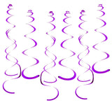 Party Swirl Decorations Hot Pink Shinny Foil Hanging Swirl Decorations Plastic Streamer for Ceiling Plastic Streamer for Party D