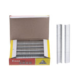 HARFINGTON 2250pcs 1006J 20Ga 3/7-inch Crown 1/4-inch Staples U-Shaped Galvanized Straight Brad Nails with Storage Box for Woodw