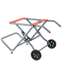 VEVOR Portable Table Saw Stand, 350 lbs Load Capacity, Rolling Foldable Table Saw Table with 8 Inches Rubber Wheels, Heavy Duty 