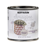 RustOleum 345700 Imagine Craft & Hobby Intense Glitter Paint, 8 Oz, Iridescent, 128 Fl Oz (Pack of 1)