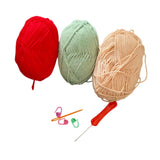 ATORSE Flower Coaster Crochet Start Kit Yarn Decor for Birthday Anniversary Wedding