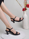 Shoetopia Women'S Ak-58 Heeled Sandal-8 Kids Uk (Ak-58-Black)-Eu41,Black,8,B0D2TWZFRL
