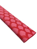 Accering Fishscale Pattern Heat Shrink Fishing Rod Grips Non Slip for Sports Racquets Kitchen Supplies Handle (f45mm, L3.3ft, Re