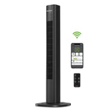 HOLMES 36 Smart WI-FI Connected Tower Fan, Alexa Fan, Voice Control, Oscillation, Digital Control Panel, Remote Control, 3 Speed