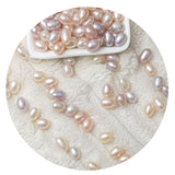 50PCS AAAGrade 5-6mm Natural Freshwater Teardrop Pearls, 0.8mm Precision Drilled, Multi-Color Drop-Shaped Beads for Earrings Pen