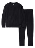 Burton Kids' Fleece Base Layer Set, True Black, S