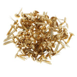Bnf 200 Pieces Mini Brads Gold Round Brad Pastel Brads for Scrapbooking Crafts Making Stamping and DIY Office Supplies