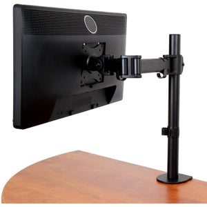 StarTech.com Desk Mount Monitor Arm for up to 34 VESA Compatible Displays - Articulating Pole Mount Single Monitor Arm - Ergon
