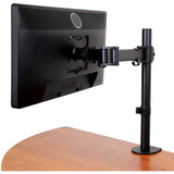 StarTech.com Desk Mount Monitor Arm for up to 34 VESA Compatible Displays - Articulating Pole Mount Single Monitor Arm - Ergon