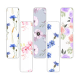 woopme Set of 5 Magnetic Floral Flower Design Bookmark for Book Lovers Readers Students Gift Magnetic Page Clips Folding