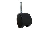 Shepherd Hardware 9406 2-Inch Office Chair Caster, Twin Wheel with Brake, 5/16-Inch Stem Diameter, 75lb Load Capacity, 2-Pack,Bl