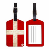 Nutcase Designer Luggage Travel Baggage Tags Single Tag With Name Card Inside Red Cross