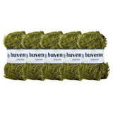 Eyelash Fun Fur Yarn 100 Gram (3.53 Ounces) 175 Yards (160 Meters) (Olive Green - 5 Skeins)