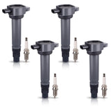 ENA Set of 4 Ignition Coil Pack 5224 Spark Plugs 2.4 2.0 L4 Compatible with Jeep Patriot Compass Dodge Journey Caliber Chrysler 