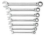 GEARWRENCH 7 Pc. 12 Pt. Ratcheting Combination Wrench Set, Metric 9417