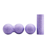 Trendynest 3 Pieces Deep Tissue Massage Ball Set Muscle Relaxation Massage Ball Myofascial Release Roller For Home Rose Purple 3