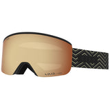 Giro Ella Ski Goggles - Snowboard Goggles for Women- Black Zag Strap with Vivid Copper/Vivid Infrared Lenses
