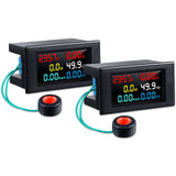 2 Pieces AC Display Meter, 80-300V 100A Digital Multimeter Voltmeter Voltage Current Power Factor Voltmeter Multimeter Tester 11
