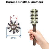 Olivia Garden Eco Ceramic Firm Bristles Round Thermal Hair Brush 2 1/8" - EC-26F