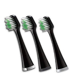 Waterpik Triple Sonic Replacement Brush Heads, Complete Care Replacement Tooth Brush Heads, STRB3WB, 3 Count(Pack of 1), Black