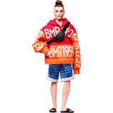 Barbie BMR1959 Ken Fully Poseable Fashion Doll with Bun, in Bold Logo Hoodie and Basketball Shorts, with Accessories and Doll St