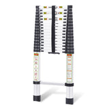 RIKADE Telescoping Ladder 20.3FT & Attic Ladder, Heavy Duty Aluminum with Non-Slip Feet, 330lb Capacity for RV, Attic, Loft & Mu