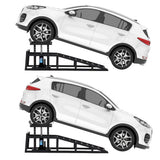 2 Pack Hydraulic Car and Truck Service Ramps,Low Profile Car Lift Service Ramps for Oil Changes,11000 Lbs (5 Tons), Adjustable L