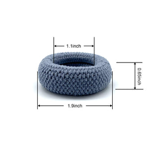 12 PCS Large Thick Hair Bands Seamless Cotton Hair Ties Ponytail Holders Headband for Thick Heavy and Curly Hair, Hair Ties for
