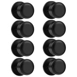 knobelite 8 Pack Dummy Knob Black Closet Door Knobs Single Side Non-Turning, Inactive Interior Round Knob