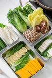 Mewlira Stainless Steel Food Tray with Lid, Pack of 4