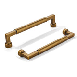 khtumeware 10-Pack 6-Inch(152mm) Antique Brass Cabinet Pulls,Vintage Brass Solid Handles for Kitchen Cabinets, Cupboards, Drawer