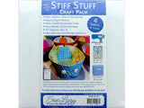 Lazy Girl Design Interfacing Stiff Stuff 10 Sq Craft Pk, 11.25 x 10.5 x 0.25, 4pc