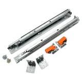 BLUM 563H5330B Tandem Plus Blumotion 21 Drawer Runner Pair for Face Frame, Silver