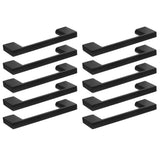 Design House 560706 Caster 3Inch (76mm) Center Drawer Pulls Cabinet Handles, 33/4 10pk, Matte Black, 10 Pack