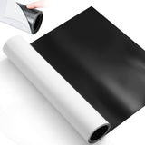 Relaxweex 12 Inch x 5ft x 30mil Extra Large Adhesive Magnetic Sheet Roll Not Printable Adhesive Backing Cut and Customize Flexib