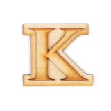 1 Pack Official Greek Wooden Letters for Crafts, Kappa - 2 Classic Font Double Layer Wooden Greek Letters - Precision Cut Natura