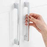 ASKANO 10 Pack 6-1/4 Inch Hole Centers, Polished Chrome Cabinet Pulls Chrome Cabinet Handles Chrome Kitchen Hardware for Cabinet