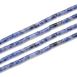 Adabele 26pcs Natural Blue White Chinese Sodalite Healing Gemstone 13mm x 4mm Cylinder Tube Beads Gem Stone Spacer for Jewelry M