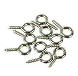 7Q7 Stainless Eye Hooks for Arts,Jewelery and Curtain Spring Hooks (Pack of 20 Pcs)