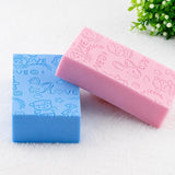 Qseefy Super Soft Bath Sponge (Pack of 2) Gentle Body Scrubber for Babies, Kids & Adults Painless Exfoliation & Dead Skin Re