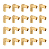 20-Pack EFIELD Pex 1/2x 1/2 90 Degree Elbow Brass Crimp Fittings for Pex Pipe/Tubing Connection, ASTM F1807,(PEX1807052-20PCS)
