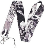 Pinstant Junji Ito Tomie Uzumaki Japanese Horror Manga 17.7 Neck Lanyard Keychain Holder ID Badge Mobile Phone Pin Strap