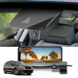Fitcamx Front 4K+Rear 1080P Dash Cam Adapts for Chrysler Pacifica 2018-2026 & Plug-in Hybrid, OEM Look, Dual HD Video, Loop Reco
