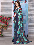 Satrani Womens Pure Georgette Saree (3201S2296Na_Multi2)