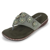 Ortho Joy Doctor Fancy Footwear For Women || Orthopedic Women'S Fancy Slipper/Sandal For Women,Green,4,B0CS3BHFL6