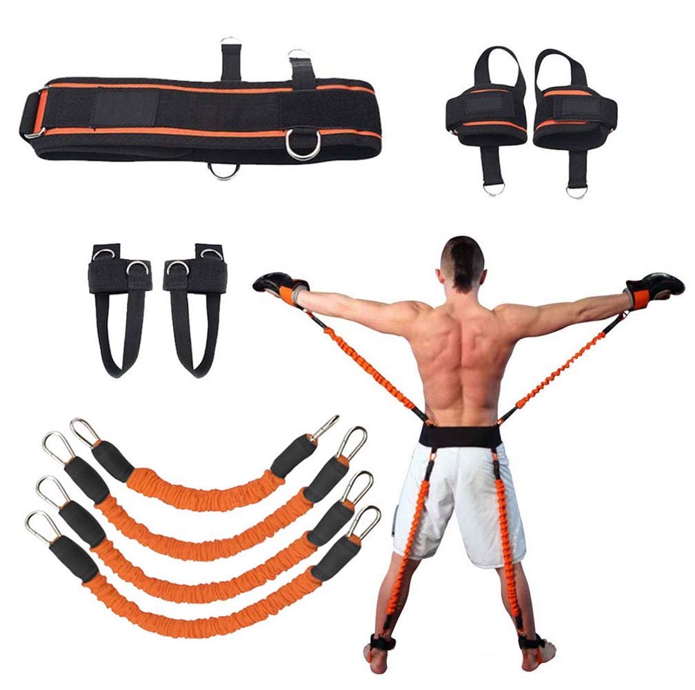 Sunsign Speed And Agility Resistance Bands Trainer For Vertical Jump Squat Boxing Mma Taekwondo Karate Bounce Softball Baseball 
